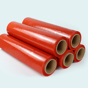厂家直销LLDPE拉伸膜软红塑料包装产品包装防潮PE材料 - Product Image 2