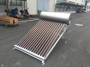 100リットル非加圧真空ガラス管太陽熱温水器