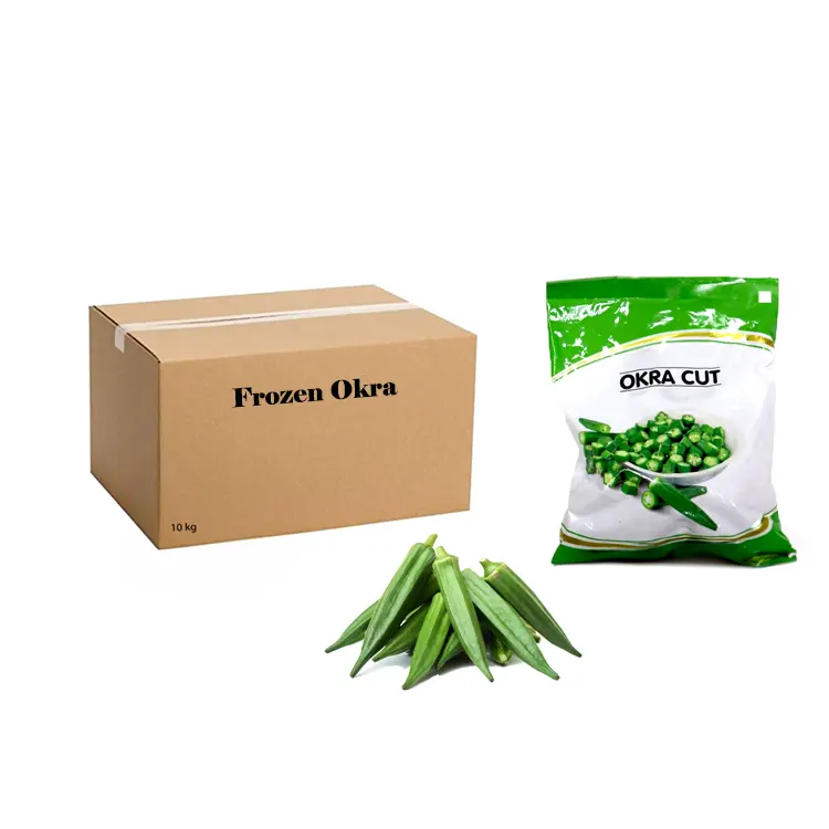 Suministro a granel Okra congelada Okra fresca Perfecta para minoristas y cocina saludable