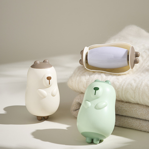 Dễ thương Gấu Shape <span class=keywords><strong>Lint</strong></span> con lăn, tái sử dụng và có thể giặt vải Máy cạo râu, xách tay lông tơ Remover cho pet tóc trên quần áo, sofa, ghế xe - Product Image 3