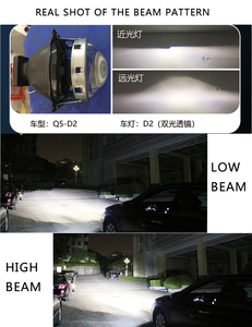 SAGESUNNY D1r D2r 55W <strong>LED</strong> Headlight Bulb <strong>4</strong>-Sided D4s HID to <strong>LED</strong> Conversion Kit with Bi Projector Lens 12V Aluminum for Vehicles - Product Image 3