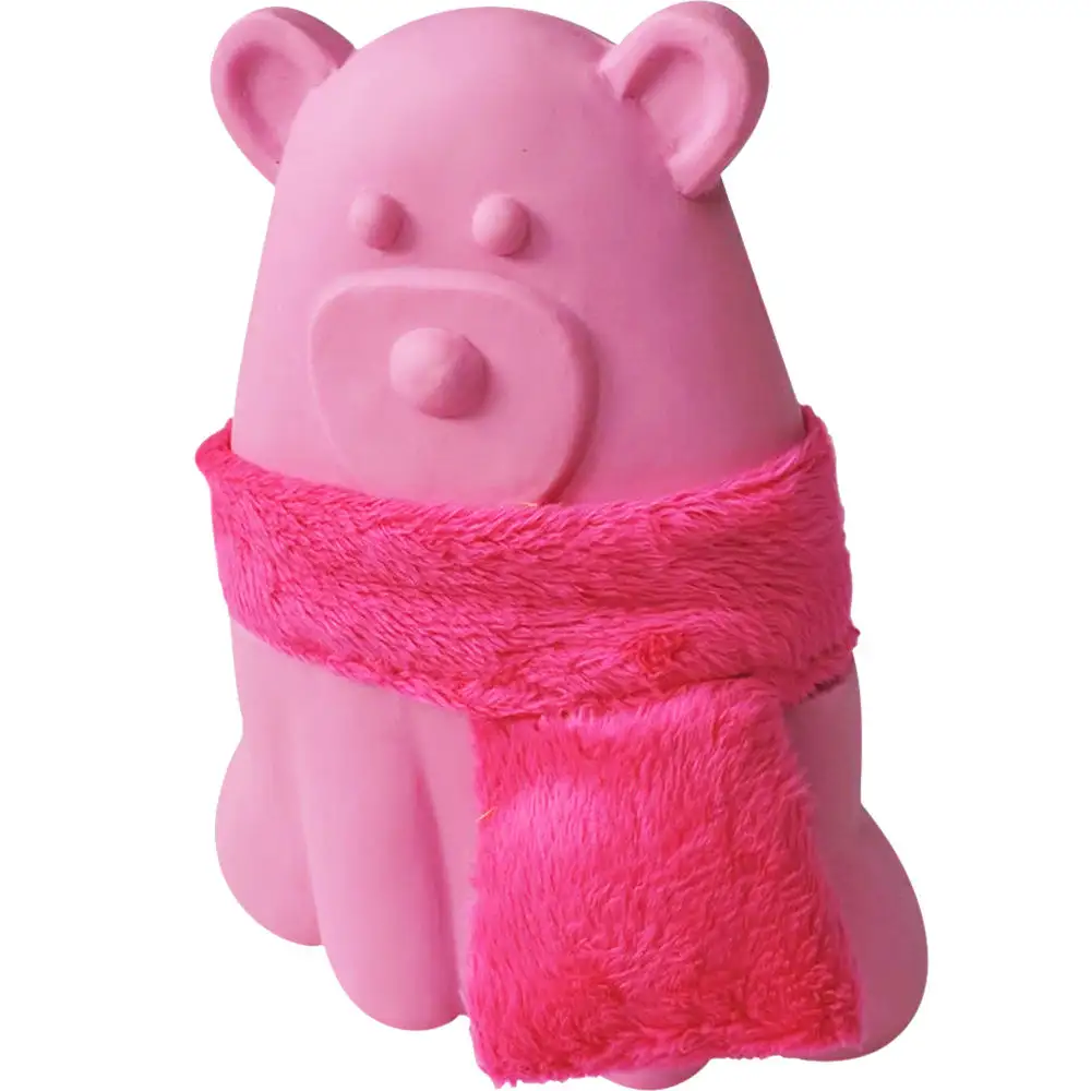 Hot Selling Latex Pet Piepend Speelgoed Duurzaam Bijtbestendige Agressieve Kauwers Schattige Roze Varkenshond Speelgoed