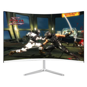 Supporto a parete schermo curvo da 23.8 pollici 1920x1080P Monitor a LED da 24 pollici Display curvo Monitor per Computer con altoparlante VGA HDMIe - Product Image 1