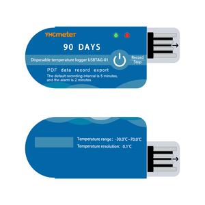 Registrador de datos de temperatura USB, Registrador de temperatura de plástico personalizable, grabador de temperatura compatible con OEM y ODM