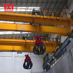 QZ tipi 5t ile 200t çift kirişli elektrikli asma vinç seyahat çelik hurda kelepçe kabuk kapmak kova endüstriyel kullanım için - Product Image 2