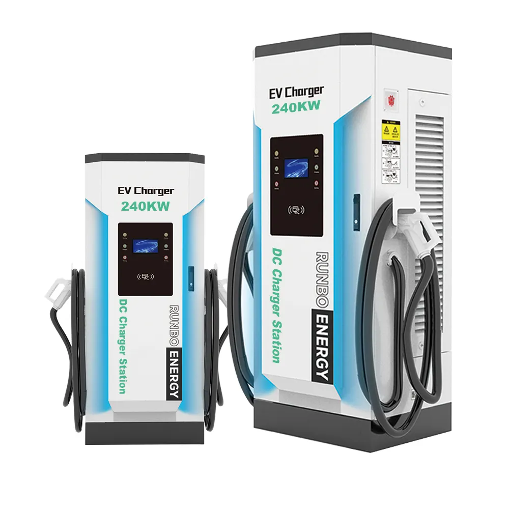 CHAdeMo NACA CCS Tipo 1 Tipo 2 OCPP 1,6 E ISO 15118 compatible pila de carga rápida DC EV estación de carga 240kw 450kw