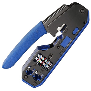 ขั้วต่อปลั๊ก RJ45 Ez สำหรับอุตสาหกรรมเครื่องมือจีบสำหรับประเภทเครือข่าย Cat6และ Cat6a ที่มีด้ามจับพลาสติกที่ทนทาน - Product Image 1