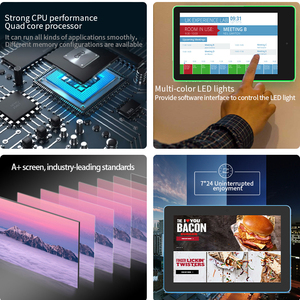 Wand halterung Android Tablet Monitor POE-Strom versorgung mit umgebender LED-Licht leiste für Digital Signage-Displays im Konferenz raum - Product Image 5