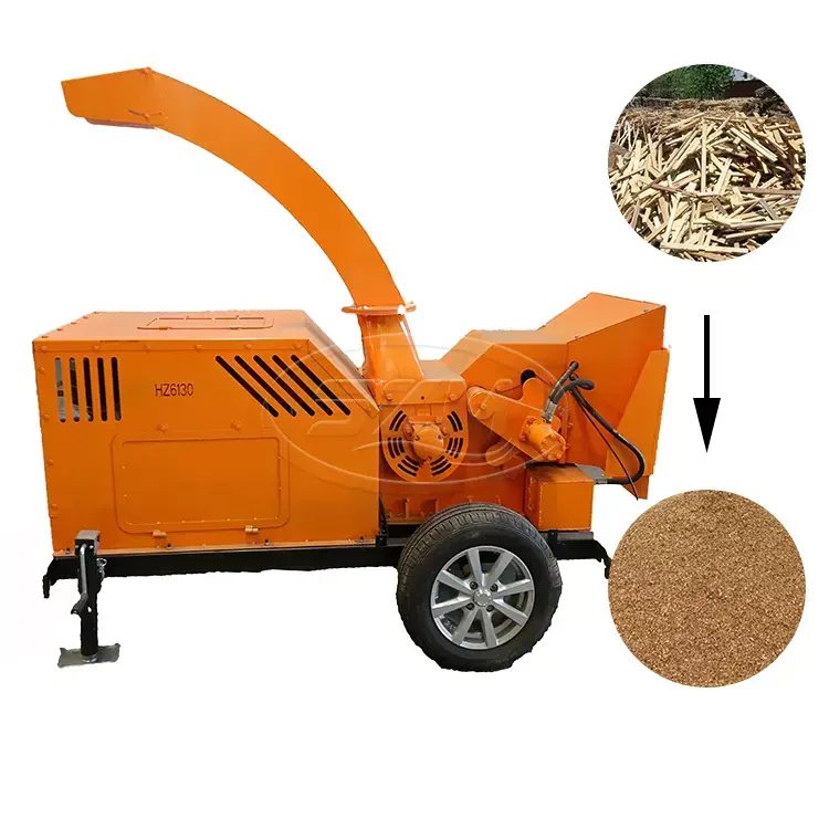 Triturador e triturador de madeira, triturador profissional de madeira/chip de madeira para compostagem