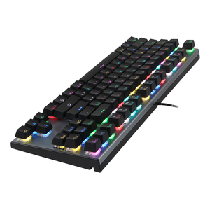Teclado mecânico de jogos personalizável, teclado mecânico com fio de 87 teclas