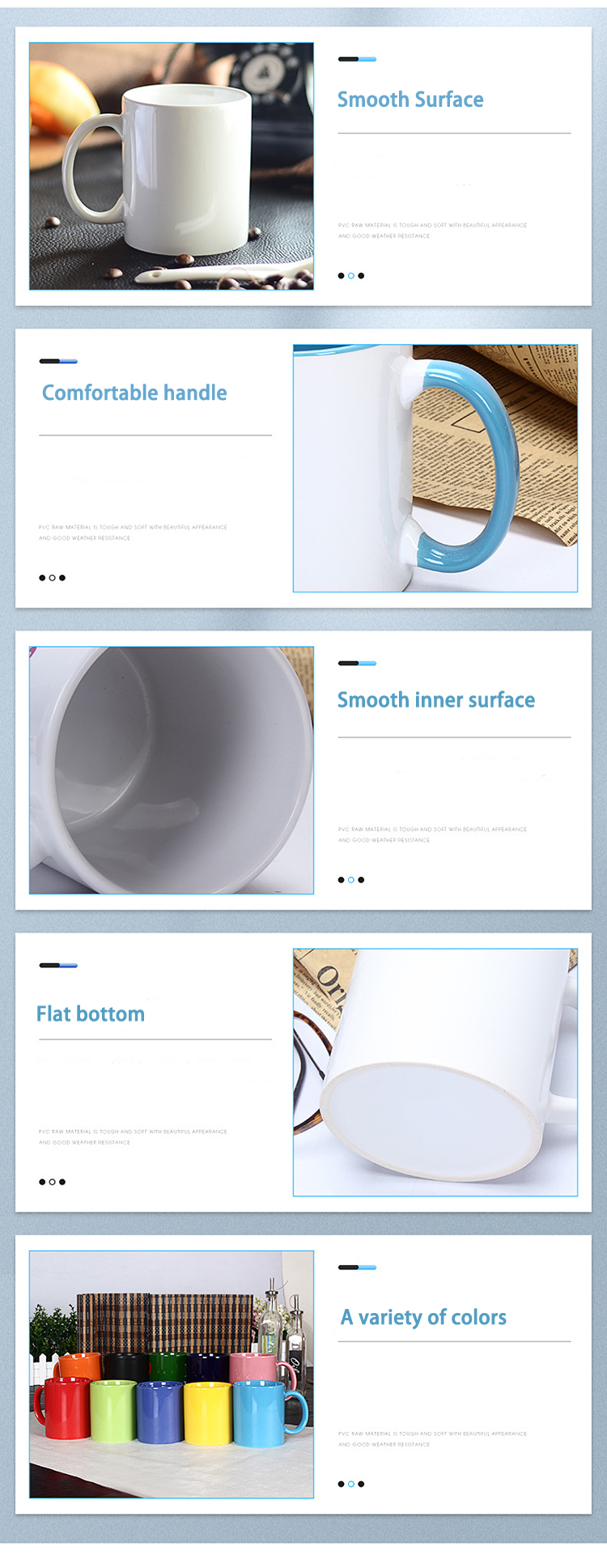 Wholesale AAA ceramic mug aaa white sublimation 11oz mug dimensions custom cup for sublimation