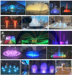 Moderno piccolo progetto decorativo controllato colorato piccolo programma piscina vista della fontana del paesaggio dinamico quadrato - Product Image 3