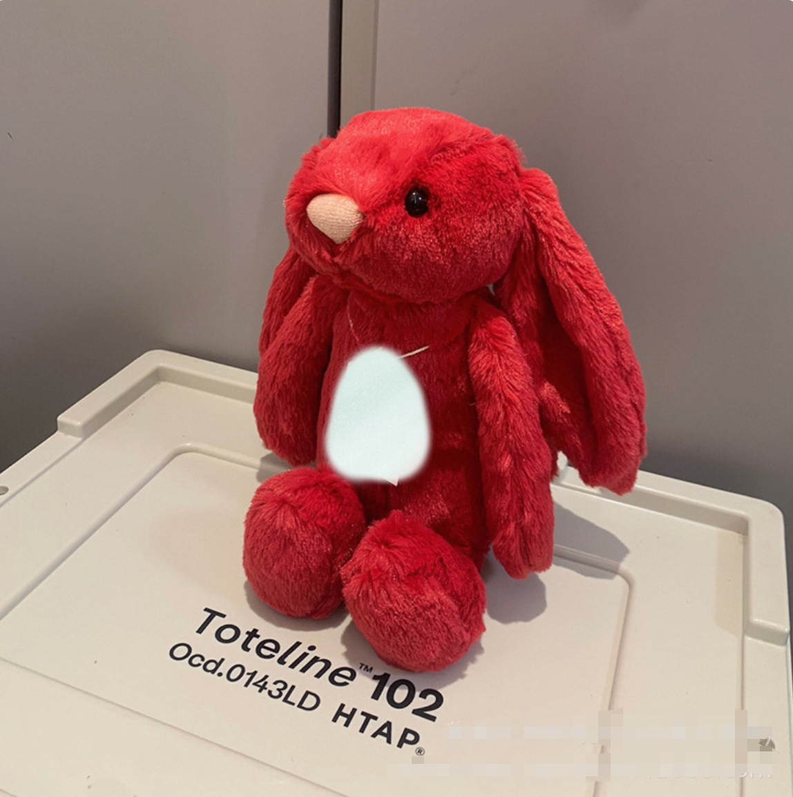 Lapin timide rouge - 31 cm