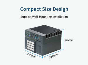 高性能Fanlessインダストリアル組み込みPC Gen 6-9th Core I3 I5 I7スケーラブルで4個のPCIE/PCIスロット在庫あり - Product Image 6