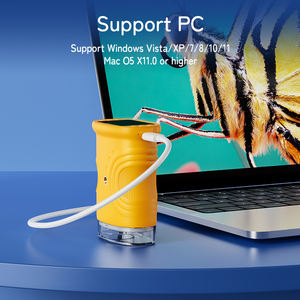 กล้องจุลทรรศน์ดิจิตอลสำหรับเด็ก2MP 8LED 2นิ้วสำรวจธรรมชาติด้วย1000X กล้องจุลทรรศน์อิเล็กตรอนสำหรับเด็ก - Product Image 5