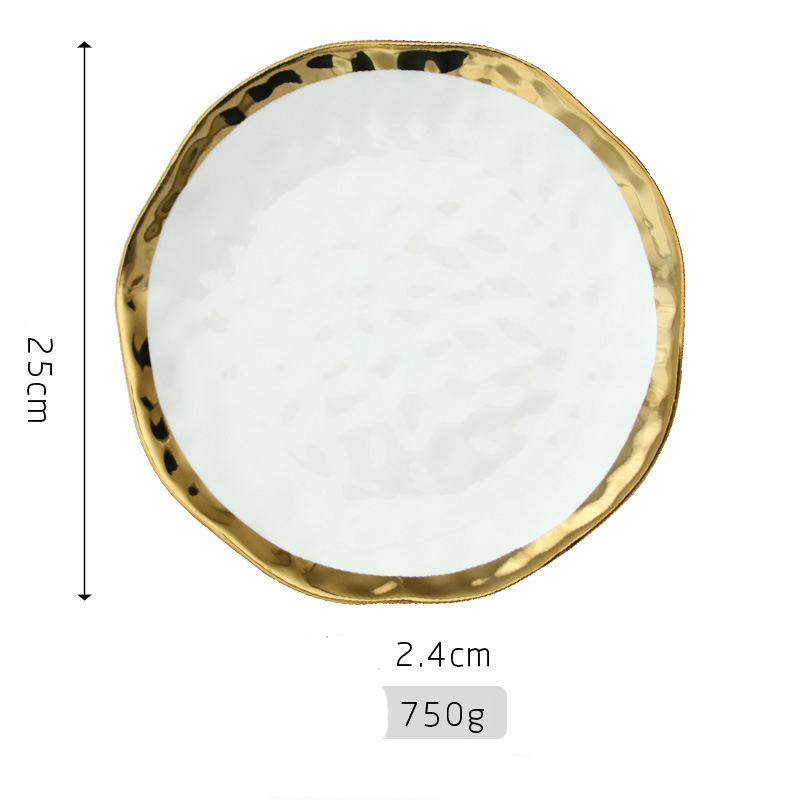 Assiette blanche de 10 pouces