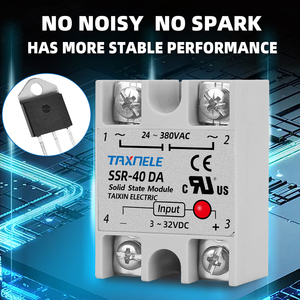 Single Phase Solid State <strong>Relay</strong> SSR-40DA SSR-25DA SSR-10DA DC to AC 3-32VDC <strong>Input</strong> 24-380VAC <strong>Output</strong> Solid State <strong>Relay</strong> <strong>Module</strong> - Product Image 4