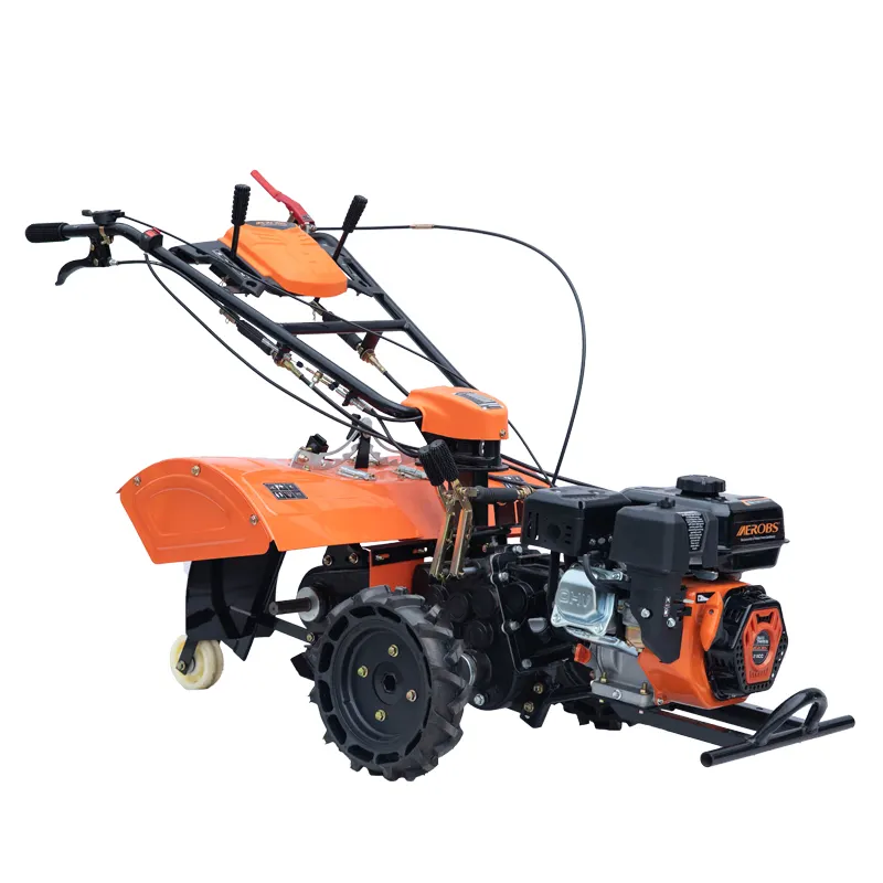 212ml Agricultural Cultivation 7.5Hp Hand Machine Rotary Farmer Soil Tiller