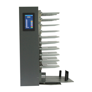 Máquina automática de recopilación de papel de libros para uso en oficina, con 6 contenedores, para uso en oficina