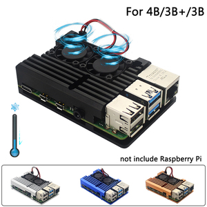 Lo más nuevo, la última caja de Raspberry Pi 5, carcasa de aleación de aluminio, ventilador de refrigeración, caja de frambuesa para Raspberry Pi 4 5, caja de armadura