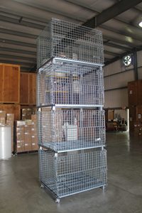 Almacén Logística Apilable Transporte Pallet Cajas Metal Plegable Malla de alambre Contenedor - Product Image 4