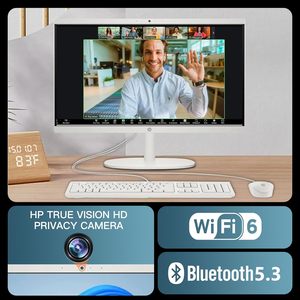 HP 21.5 için "FHD parlama önleyici masaüstü bilgisayar günlük kullanım All-in-One ömür boyu Win 11 Pro kavisli ekran 16GB Video bellek HDD İngiltere - Product Image 5