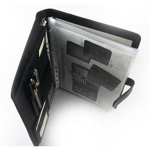 Pu Chất Liệu Tùy Chỉnh Tài Liệu A5 Da Danh Mục Đầu Tư Tùy Chỉnh Biểu Tượng Dập Nổi Tập Tin Thư Mục Máy Tính Xách Tay Chủ Túi Padfolio Máy Tính - Product Image 4