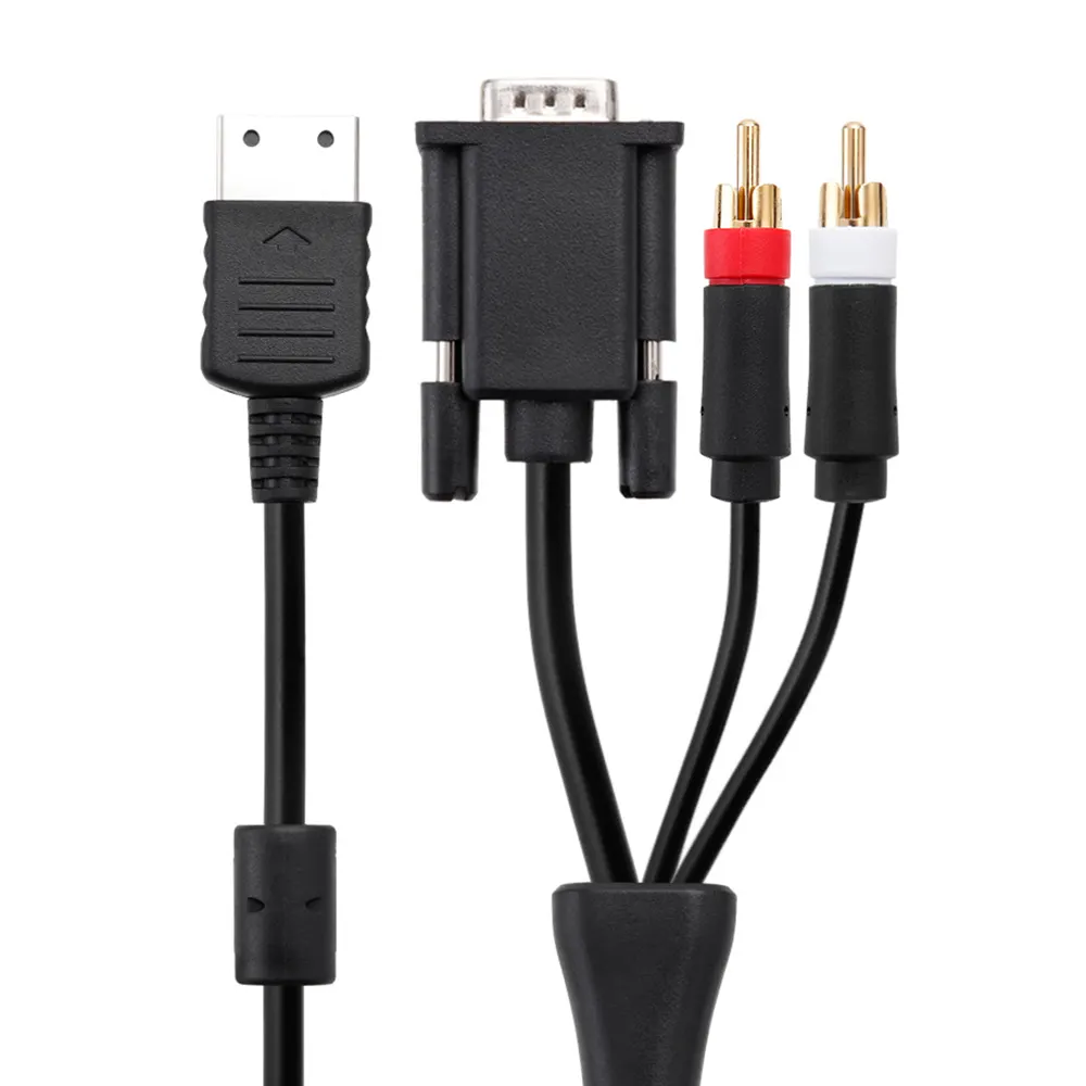 Neu für Sega Dreamcast DC VGA Cinch-Audio kabel Kabel adapter Adapter VGA-Kabel