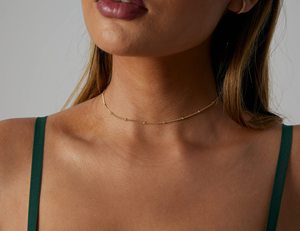 Bayanlar 18k altın kaplama Trendy kolye 33cm + 5cm bağlantı zinciri yıldönümleri için altın puanl N0031 - Product Image 2