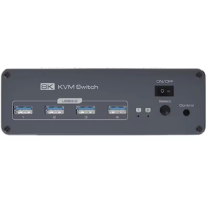 8K HDMI USB 3,0 KVM Converter 3 monitores 2 ordenadores 4K 144Hz 2x3 Monitor triple KVM Keyboard Mouse Converter