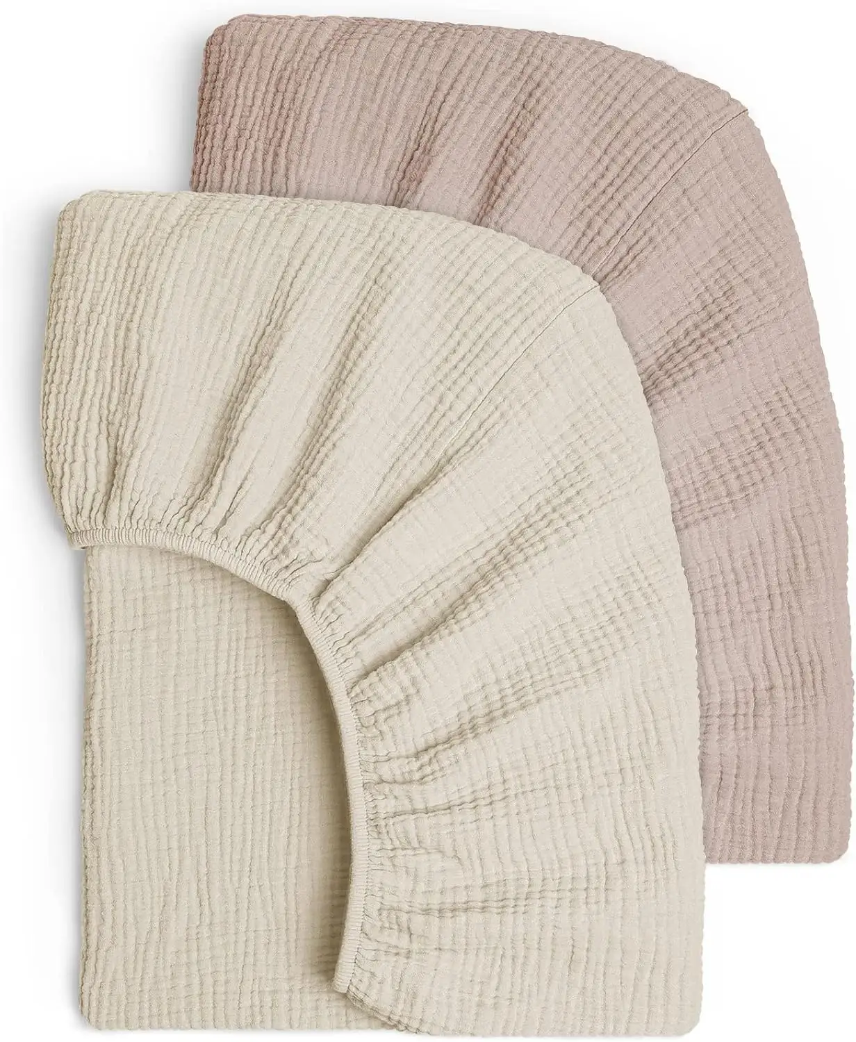 CPC estoque de lençóis descartáveis para berço de bebês, colchão de algodão e microfibra de bambu orgânico, acessório de fixação