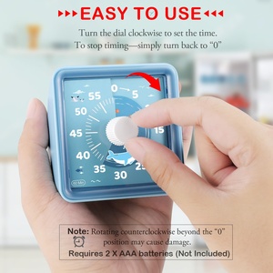 Strumento di gestione del tempo educativo di nuovo Design sensoriale Timer per conto alla rovescia visivo di 60 minuti per bambini - Product Image 5