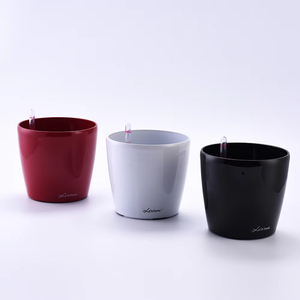 标志画花盆日本弯曲黄金pp selfwatering植物花盆 - Product Image 3