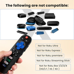 Commercio all'ingrosso di fabbrica nuovo telecomando TV universale intelligente RC280 RC282 per TCL/Hisense/Sharp/Onn/Element Roku TV - Product Image 4