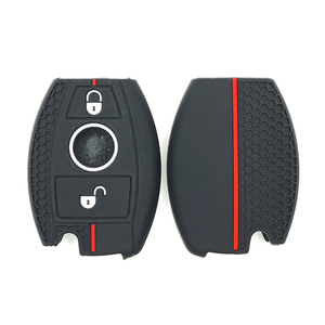 Honeycomb Design Silicone Fob Protector Shell Compatible with Mercedes Benz a B C E G R S M CLS CLK Class Smart <strong>Key</strong> Case - Product Image 5
