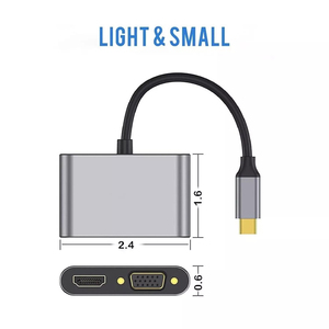 <strong>USB</strong> 3.0 to HD-MI Compatible <strong>VGA</strong> Adapter Converter 1080P HD for Computer to Projector TV Monitor Extend Screen <strong>VGA</strong> Cable - Product Image 4