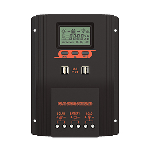 PWM 60A 80A 100A солнечные PV регуляторы 12V 24V 36V 48V автоматический контроллер солнечного заряда солнечное PV зарядное устройство с LCD & Dual USB - Product Image 3
