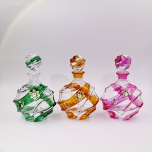 Fancy 150ml Hand Painting Decanter Bottle for <strong>Attar</strong> Oil - Product Image 1