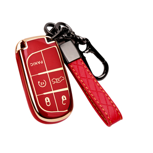 Yeni tasarım kama Logo kapak toptan için kullanılabilir şık tasarım otomotiv iç akıllı Jeep araba anahtarı kapağı - Product Image 1