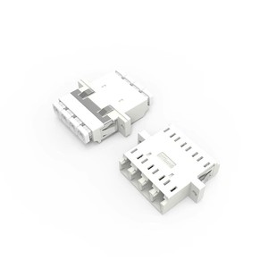 Acoplador de brida de adaptador de fibra cuádruple LC APC de 4 puertos para redes SDK GPRS TCP compatibles con longitud de onda de 1310nm