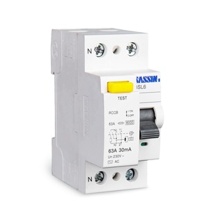 Disyuntor de corriente Residual con 16a, 20a, 40a, tipo a, CA, 230V, 2p, 4p, RCCB, rcbo, RCD, 3SL6, SASSIN - Product Image 1
