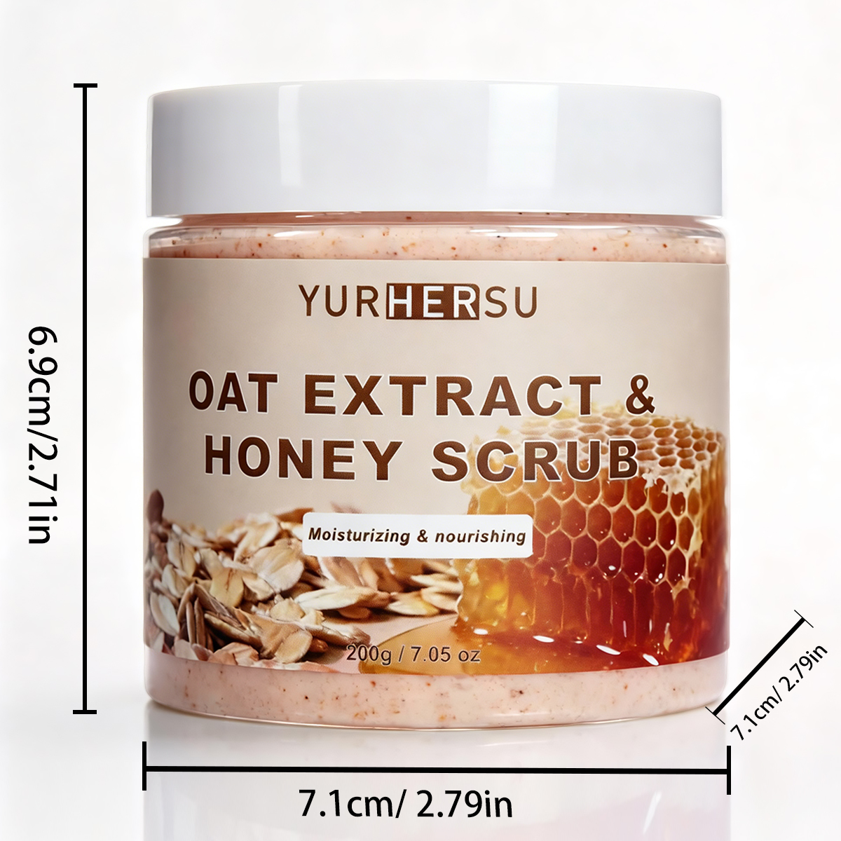 Exfoliante de avena y miel