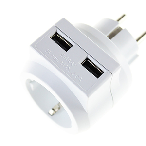 Carga multifuncional 2 enchufes de pared USB Adaptador de enchufe de viaje universal - Product Image 3