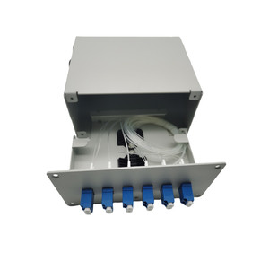 Panel de conexión óptico de distribución de Red FTTH, caja de terminales de fibra óptica de Metal de carril DIN, cajas ópticas interiores LC UPC/APC de 12 núcleos - Product Image 5