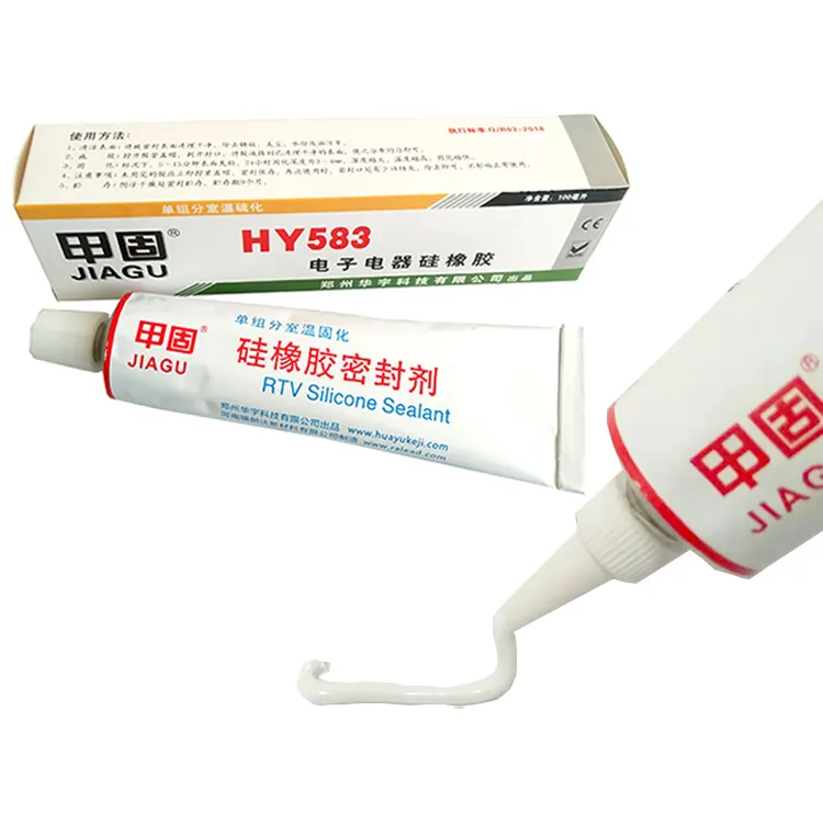 HY583 insulation neutral RTV tube bonding glue anti aging silicone adhesive sealant for sealing electronic components