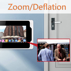 Sistema de intercomunicación de puerta de vídeo inalámbrico Sistema de control de Acceso de intercomunicación de puerta de vídeo de apartamento para 3 familias