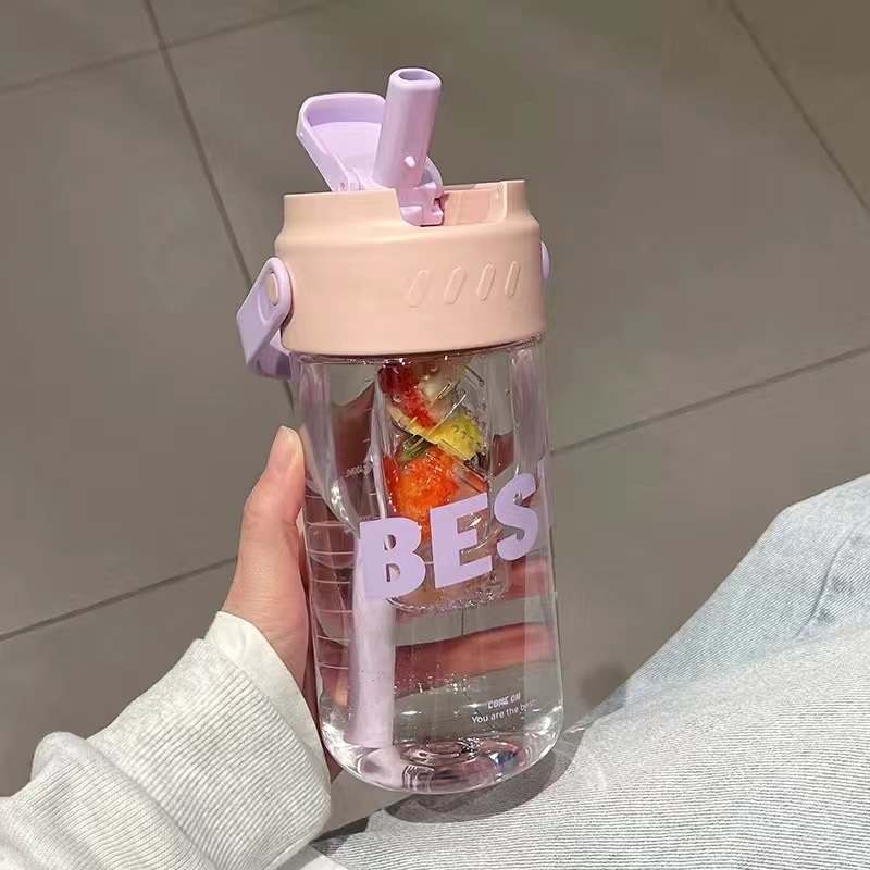 Second-generation tea caddy cup, pink, 800ml