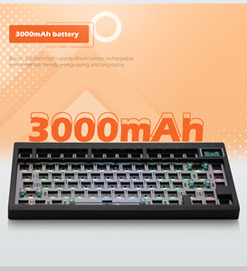 KIT de teclado mecánico GMK81 con pantalla de visualización, estructura de junta retroiluminada RGB, teclado intercambiable en caliente para juegos para VIA personalizado - Product Image 5