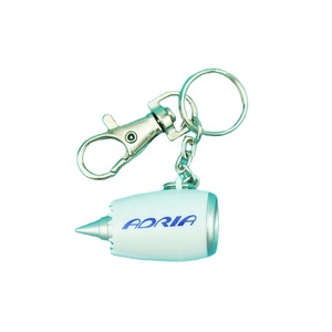 ADRIA חידוש מתנה פריט 4.5cm פלסטיק מטוס מנוע מותאם אישית Keychain מפתח טבעת