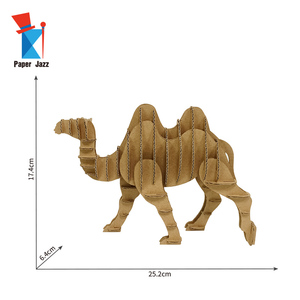 子供または大人のための3Dパズルキャメルモデル段ボールデザイン - Product Image 5